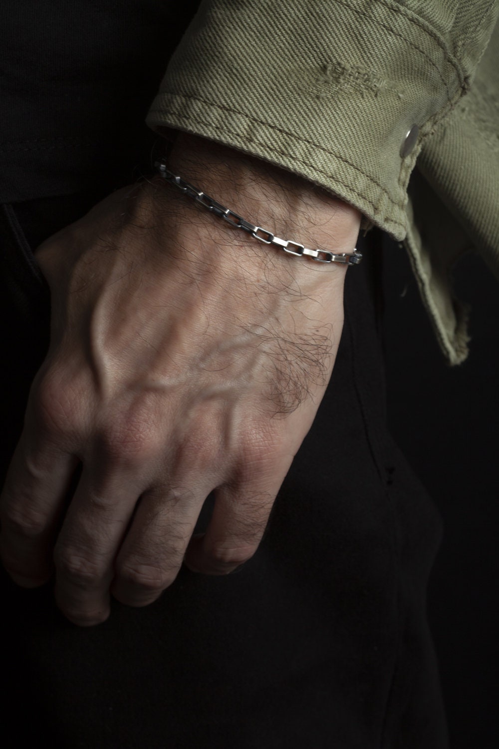 Paper Clip Bracelet Men Paper Clip Chain Bracelet Gift Etsy