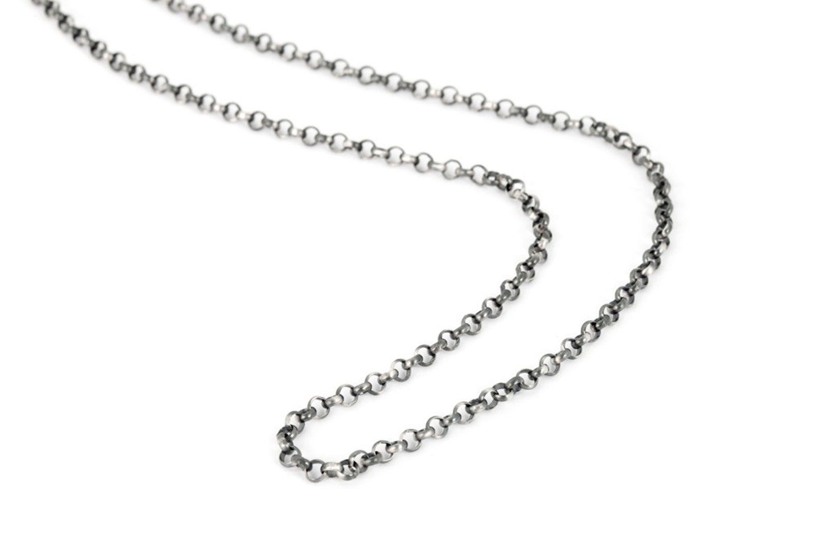 Christmas Gifts Mens Silver Chain Necklace Mens Silver Chains Etsy