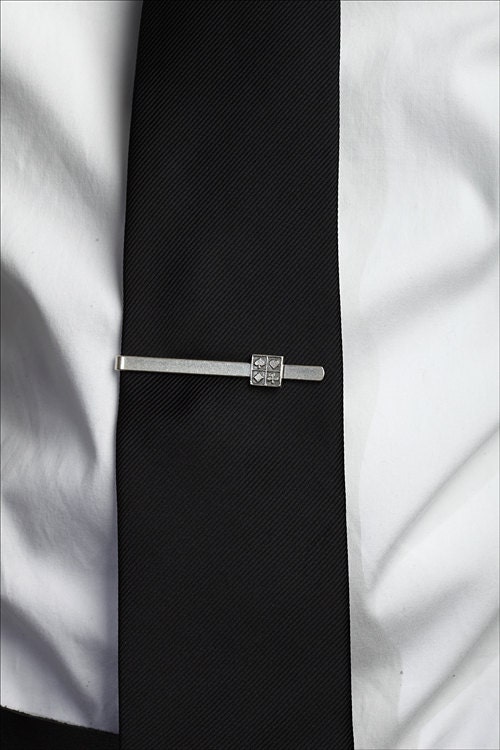 Poker Player Gifts Playing Card Tie Clip in Sterling Silver - Etsy