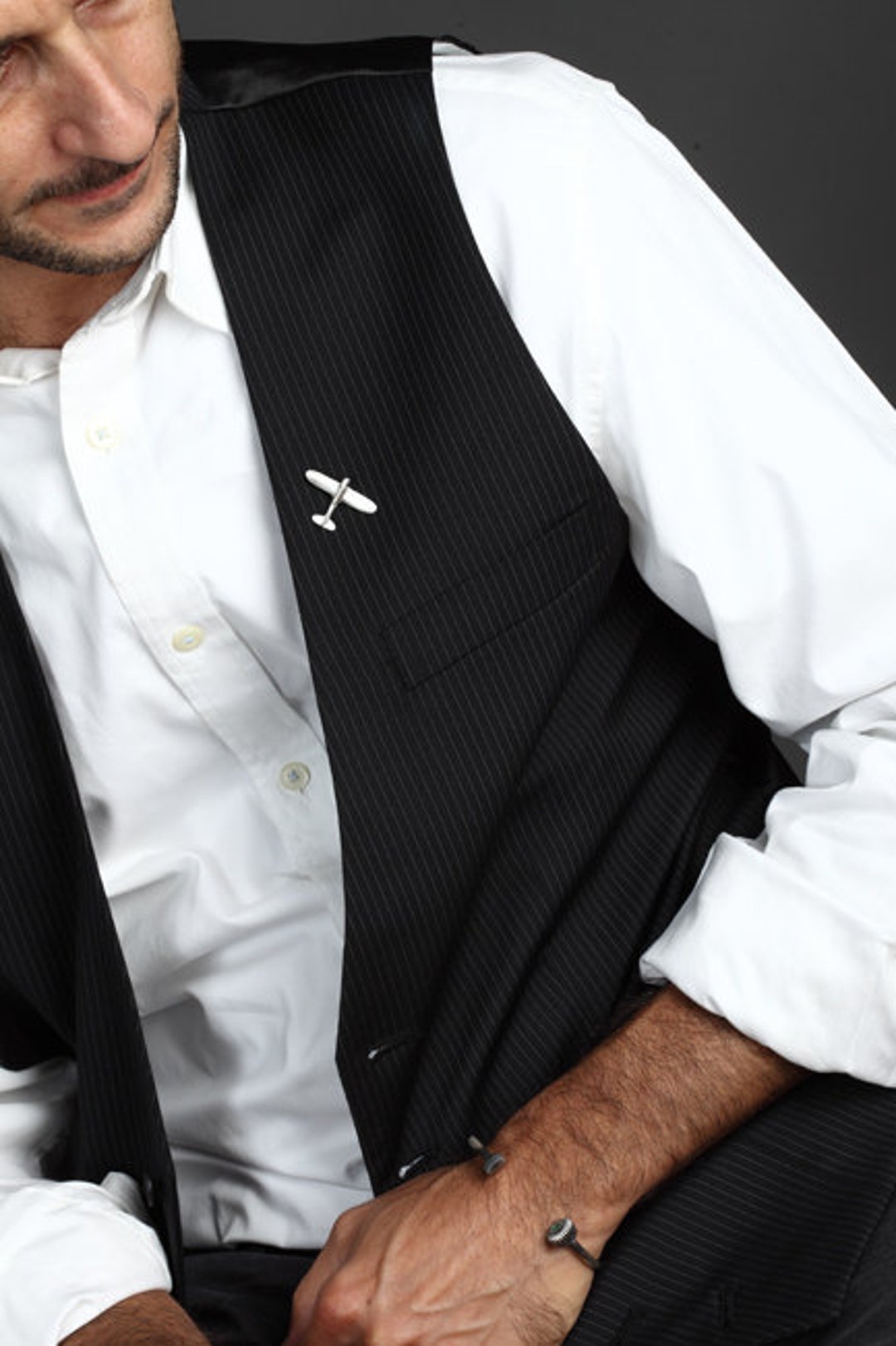 sterling silver tie tack