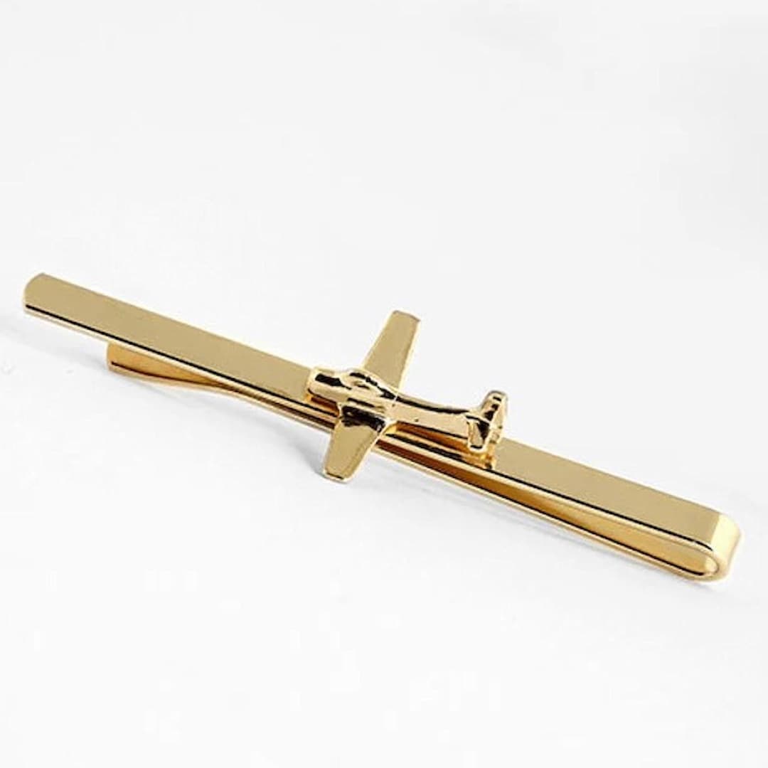 Asienice Fermacravatta A Croce Oro Per Uomo – Accessorio Cristiano In Acciaio Inox, 57 Mm, Clip Forte