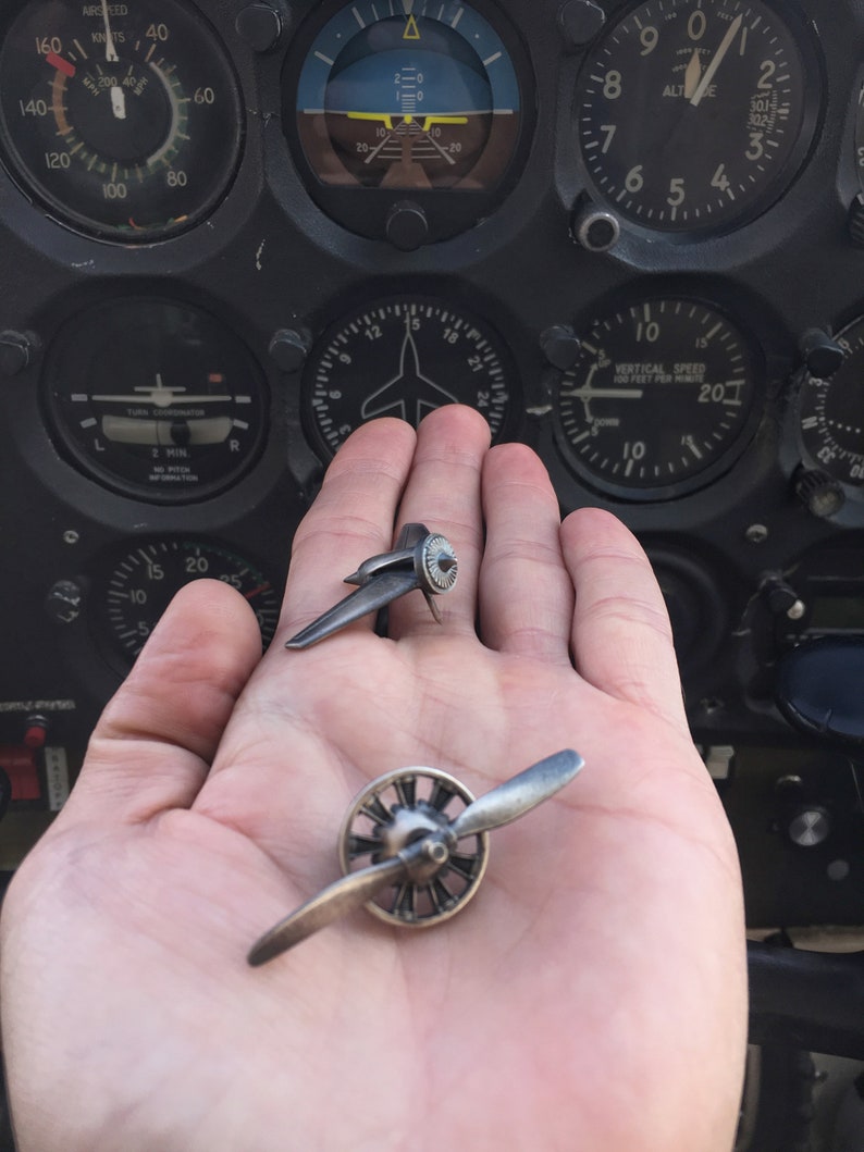 Jet Engine Pin or Tie Tack Vintage Inspired in Solid Sterling Etsy Israel
