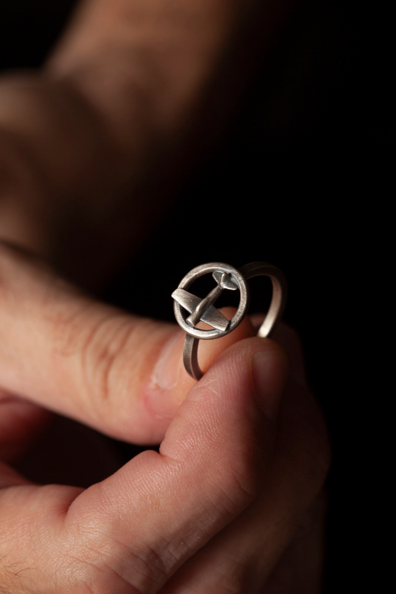 Sterling Silver Airplane Ring Plane Ring for Her Aviation Etsy