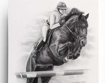 Horse portrait - pencil - DRAWING - pencil drawing black and white - horse - horse drawing - commissioned drawing