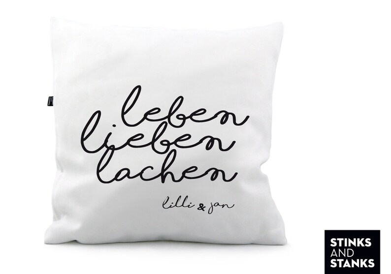 Kissen leben lieben lachen KS196 Etsy