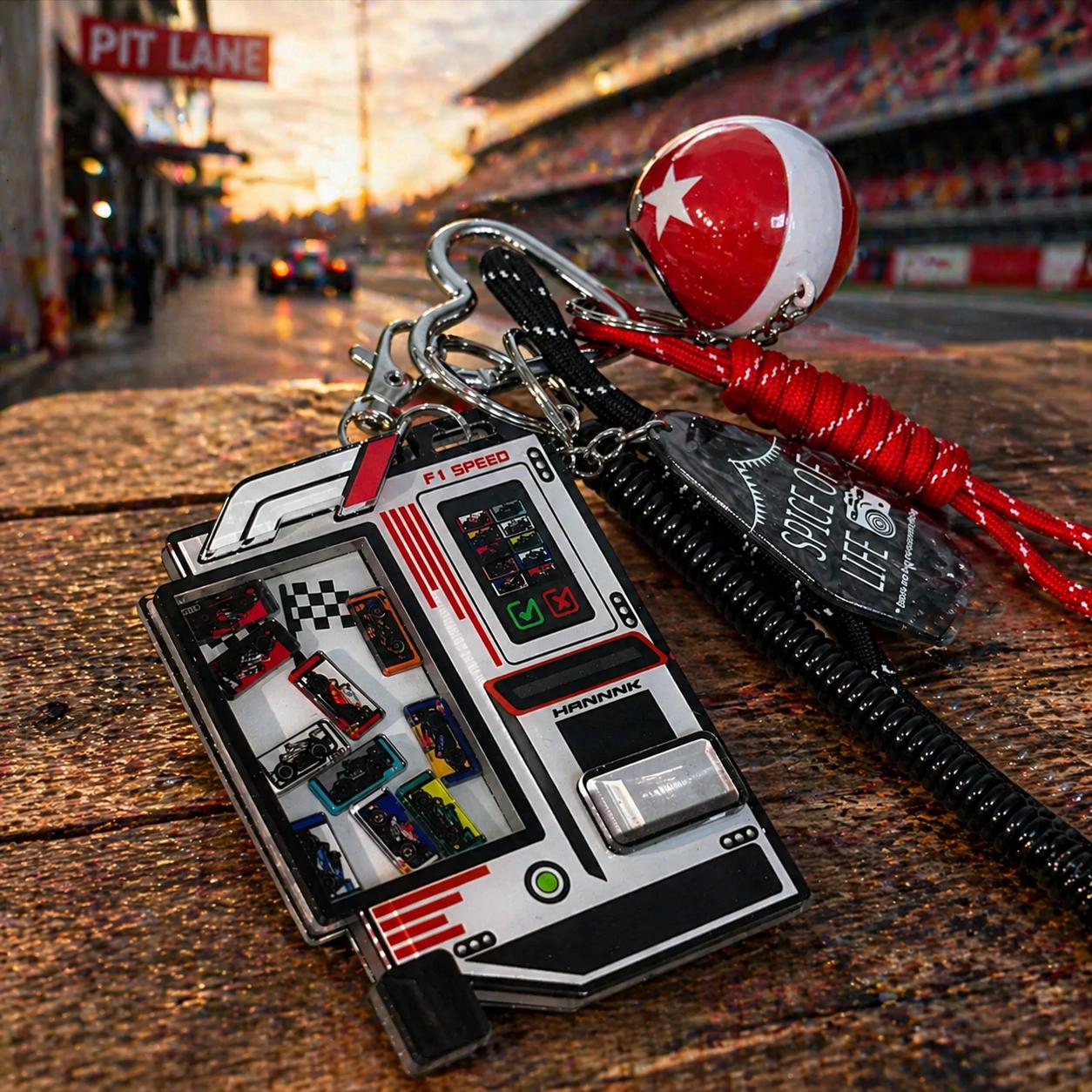 F1 Racing Keychain With Charm | F1 Fan Accessory | Motorsport Bag Car ...