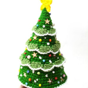 Crochet Christmas Tree Pattern, Crocheted Tree Pattern, Christmas Gifts, Christmas ornaments, Tutorial, diy, pdf, New Year Tree, Toy, Decor image 1