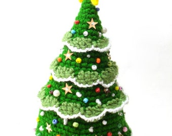 Crochet Christmas Tree Pattern, Crocheted Tree Pattern, Christmas Gifts, Christmas ornaments, Tutorial, diy, pdf, New Year Tree, Toy, Decor