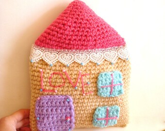 Modello amigurumi per cuscino all'uncinetto, cuscino, tutorial, modello di cuscino, decorazioni per la casa all'uncinetto, cuscino per bambini fatto a mano
