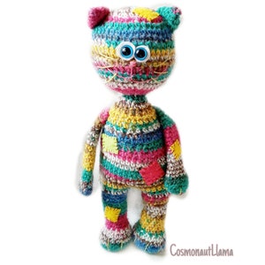 Amigurumi Animal Pattern, Crocheted Cat tutorial, Animal Plush, kitty crochet pattern, kitten PDF