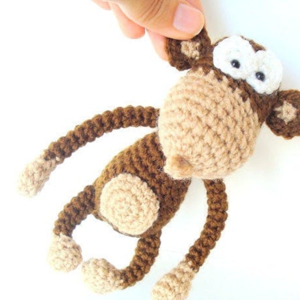 Crochet Pattern, Amigurumi Pattern, Amigurumi Monkey Pattern, Tutorial, instant download