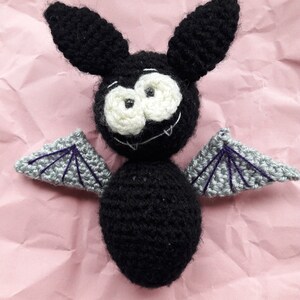 Bat Crochet Pattern, Amigurumi Bat Tutorial, Halloween Crochet decoration, Stuffed animal plush Gift ideas