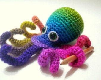 Octopus Amigurumi Crochet  Pattern, Cute sea animal toys tutorial, PDF, gift ideas