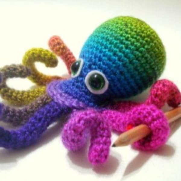 Octopus Amigurumi Crochet  Pattern, Cute sea animal toys tutorial, PDF, gift ideas