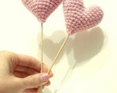 Wedding Cake Topper, Wedding Decor, Wedding Favor, Pale Pink, Valentine