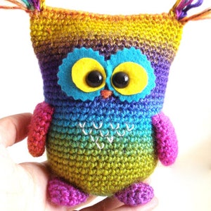 Crochet Pattern, Owl, Instant Download, Crochet tutorial, Crocheted Owly, amigurumi toys, handmade gifts, plush animal image 2