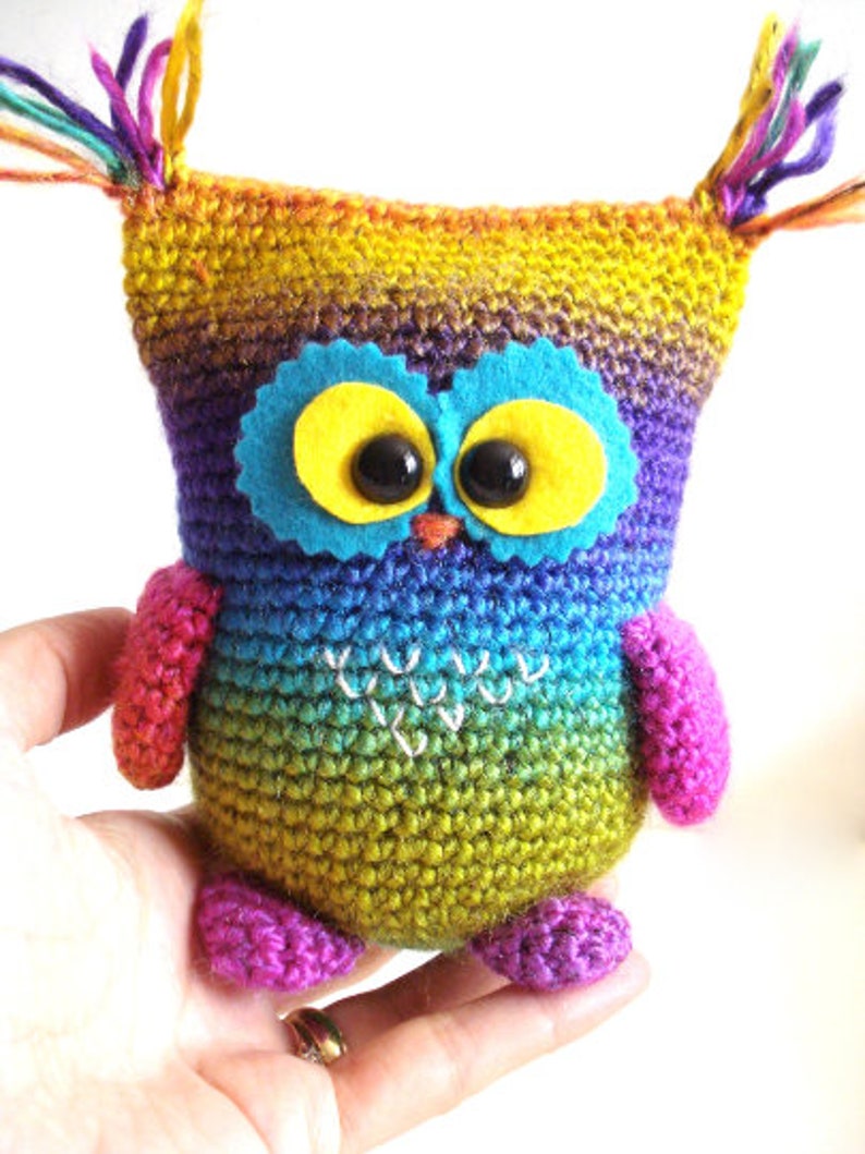 Crochet Pattern, Owl, Instant Download, Crochet tutorial, Crocheted Owly, amigurumi toys, handmade gifts, plush animal image 2