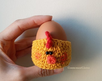 Easter egg Crochet Chicken Eggholder Pattern, Eggwarmer Handmade crocheted Easter Decor, Homewares, Kitchen Table Decor, cute gifts, diy