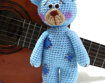 Modèle, Modèle d'ours en peluche, Tutoriel au crochet, Modèle d'ours en peluche Amigurumi - Tutoriel Pdf ours en peluche au crochet