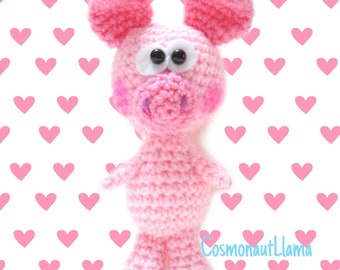 Amigurumi animal Pattern, Crochet Baby Pig Pattern, Amigurumi Piggy, Crocheted Piglet Pdf Tutorial, toy plush diy