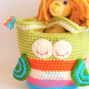 Instant Download - Crochet Pattern - Crochet Bag Pattern Girls Purse, Crochet Owl Purse Pattern Bag Girls Handbag