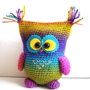 Crochet Pattern, Owl, Instant Download, Crochet tutorial, Crocheted Owly, amigurumi toys, handmade gifts, plush animal image 3