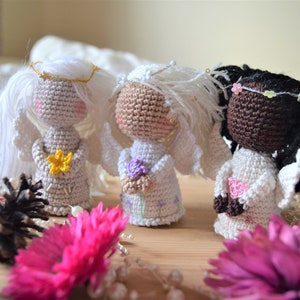 Angel Pattern, Amigurumi doll, Christmas crochet pattern, Baptism gift, guardian angel, crochet doll pattern, amigurumi toys, xmas plush image 3