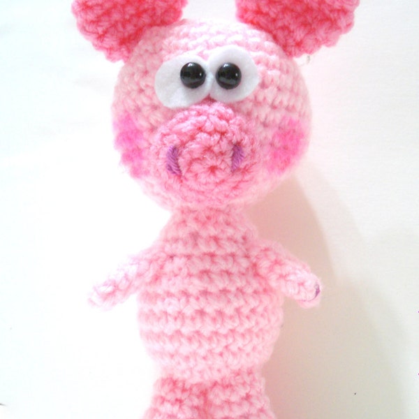 PDF Crochet Pattern, Baby Pig Pattern, Crochet Tutorial, Amigurumi Piggy Pattern - Crochet Pig Pdf Tutorial