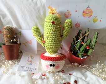 Christmas Tree Crochet Pattern, New Year Amigurumi, Christmas Ornaments, Cactus, New Year tree, Christmas decorations, crochet amigurumi toy