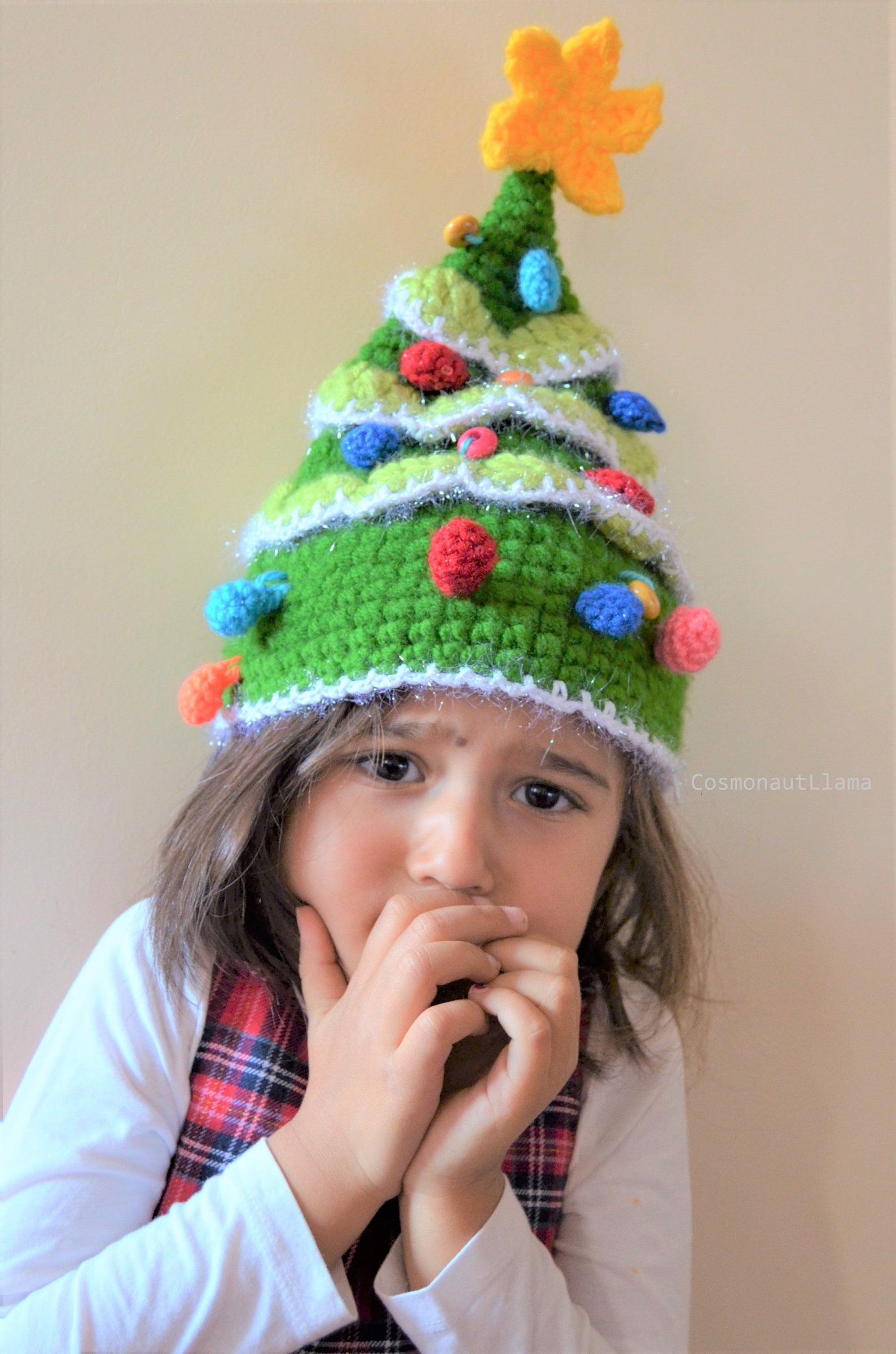 Christmas Tree Crochet Hat Pattern Xmas Gifts for Children Etsy