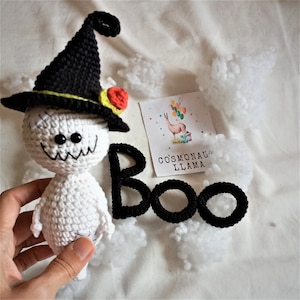 Amigurumi Häkelanleitung, Hexenhut, Boo häkeln Muster Set, Halloween Dekoration, Geschenke für Kinder, Hexenhut