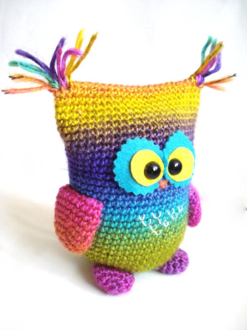 Crochet Pattern, Owl, Instant Download, Crochet tutorial, Crocheted Owly, amigurumi toys, handmade gifts, plush animal image 8