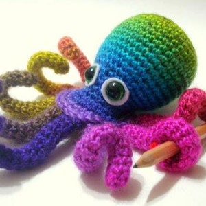 Crochet Tutorial, Octopus, Amigurumi Crocheted Octopus Pattern, Jellyfish Plush for kids, Cute sea animals, crocheted creatures, hakeln