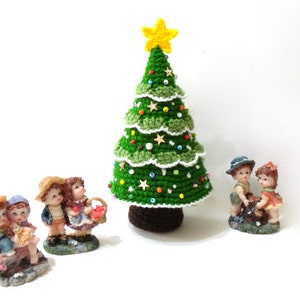 Crochet Christmas Tree Pattern, Crocheted Tree Pattern, Christmas Gifts, Christmas ornaments, Tutorial, diy, pdf, New Year Tree, Toy, Decor image 4