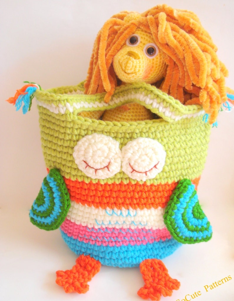Crochet Bag Pattern Girls Purse, INSTANT DOWNLOAD PDF, Crochet Owl Purse Pattern Bag Girls Handbag image 3
