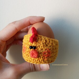 Easter Egg Crochet Pattern, egg warmer pattern, Easter gift idea, Easter egg hunt, diy, table decor, cozy, fun diy, bunny, chick, bear, cat image 8