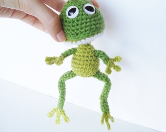 Frog CROCHET PATTERN, Amigurumi, Crocheted Cute Frog Pattern, Toys, Amigurumi Animal, Woodland animals,