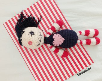 German Häkelpuppe Voodoo Deutsche Häkelanleitun, Crochet Doll, Amigurumi Voodoo Pattern, Crocheted Doll tutorial, diy handmade plush