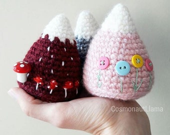 Kawaii Mountain amigurumi crochet pattern, Home decor, gifts for kids, crochet tutorial, cute, diy, instant download, gift idea, for her