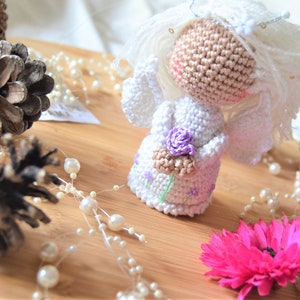 Angel Pattern, Amigurumi doll, Christmas crochet pattern, Baptism gift, guardian angel, crochet doll pattern, amigurumi toys, xmas plush image 7