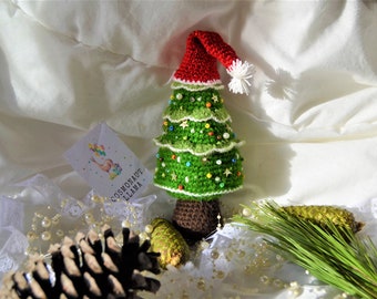 Crochet Christmas Tree Pattern, Crocheted Tree Pattern, Christmas Gifts, Christmas ornaments, Tutorial, diy, pdf, New Year Tree, Toy, Decor