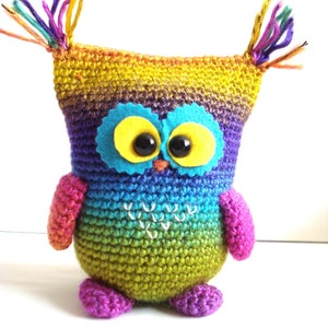 Crochet Pattern, Owl, Instant Download, Crochet tutorial, Crocheted Owly, amigurumi toys, handmade gifts, plush animal image 7