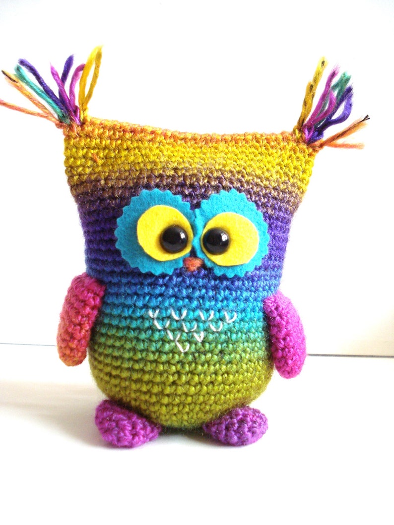 Crochet Pattern, Owl, Instant Download, Crochet tutorial, Crocheted Owly, amigurumi toys, handmade gifts, plush animal image 7