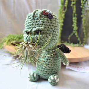 Cthulhu Crochet Pattern, Mini Amigurumi Cthulhu Planter, Sea creatures, diy air plant holder, desk decoration, Airplant Pot, tillandsia