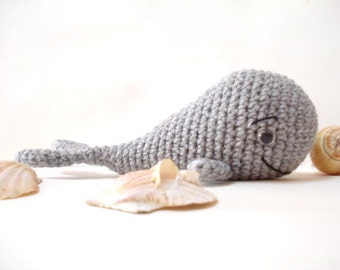 PDF Crochet Pattern, Whale Pattern, Crochet Tutorial, Amigurumi Narwhal Pattern, Crochet Whale Pdf Tutorial, Narwhal, sea creatures, animals