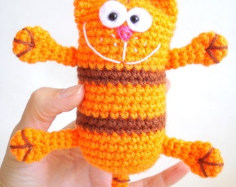 Cat Pattern, Amigurumi kitty, kitten Instant download tutorial, pdf amigurumi style crocheted toys, animal patterns, Cute, kawaii dolls