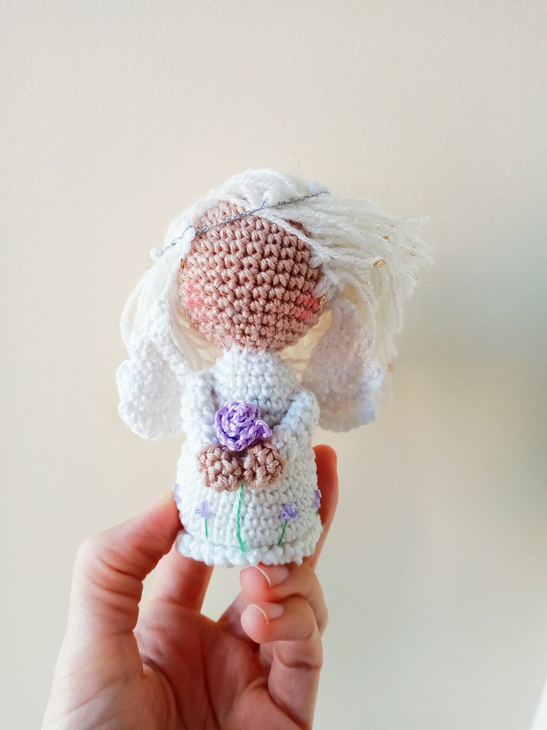 Angel Pattern, Amigurumi doll, Christmas crochet pattern, Baptism gift, guardian angel, crochet doll pattern, amigurumi toys, xmas plush image 5