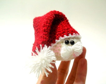 Amigurumi Christmas Santa Claus Pattern, Crocheted Santa Xmas diy tutorial, New Year's Gifts, Christmas ornaments, Tutorial