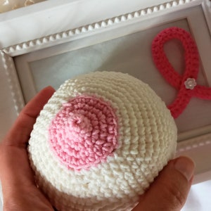 Crochet Boobs, amigurumi boobie pattern, breast pdf tutorial, midwife teaching, breast feeding model, crochet pattern, lactation consultant image 7