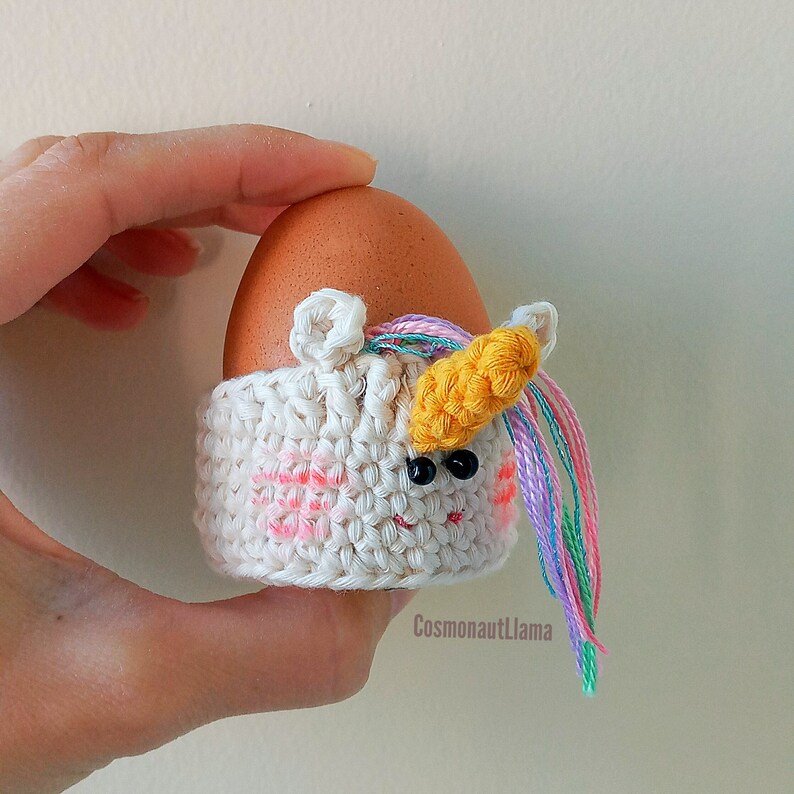 holiday pattern Easter egg breakfast Kitchen Table Decor gift Unicorn Amigurumi Crochet Pattern crocheted Easter Decor Easter Eggcover